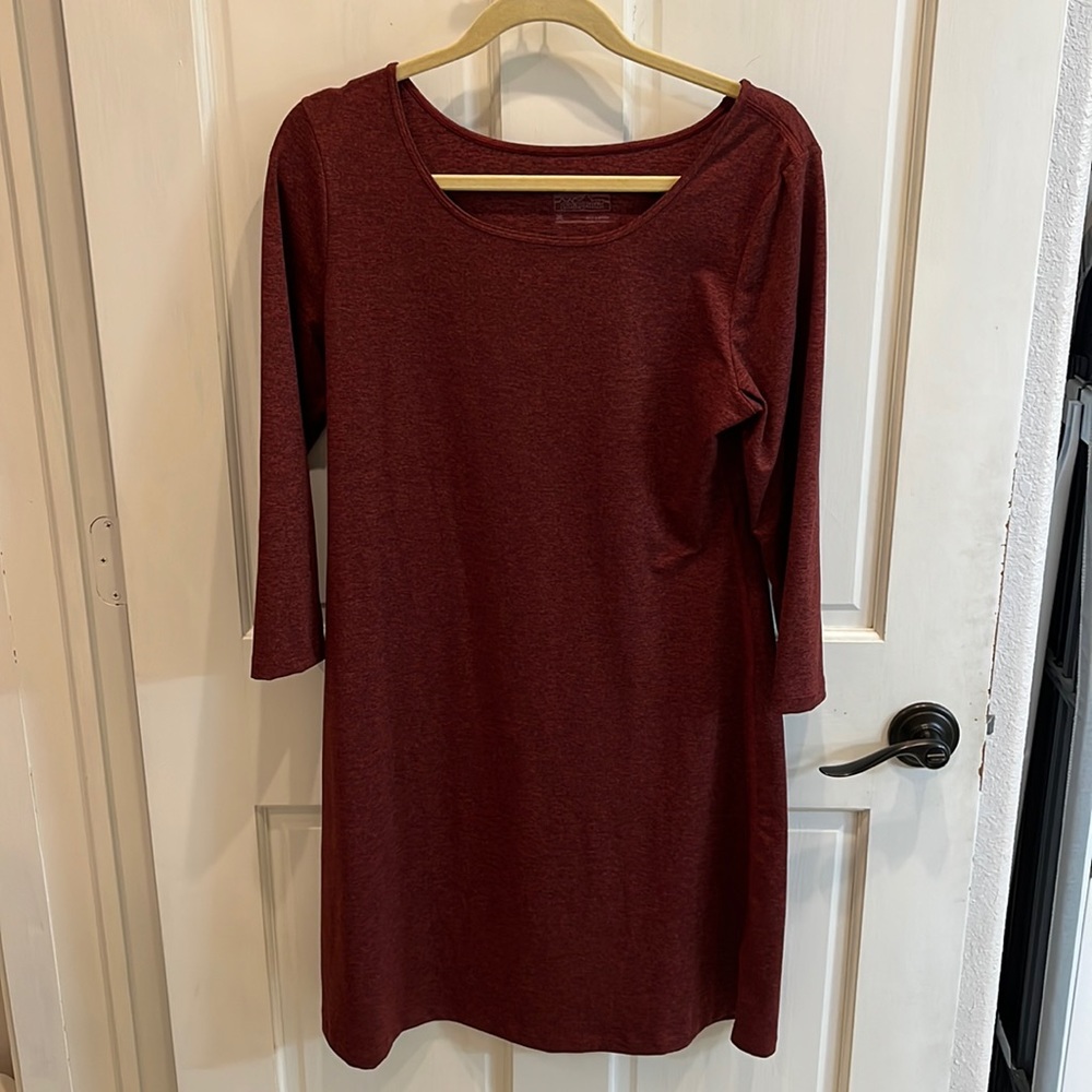 Patagonia Cotton Dress, scalloped back.